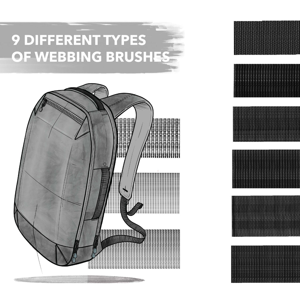 Strawberry Sheer Fabric Brush Set for Procreate – Digital Brush Pro