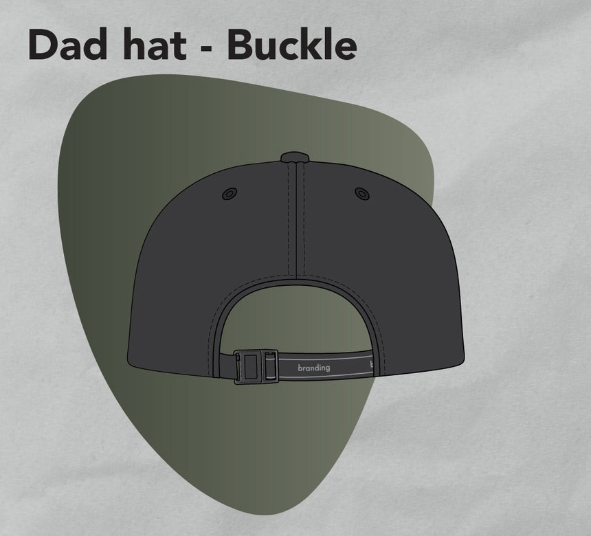 6 Panel Dad Hat template