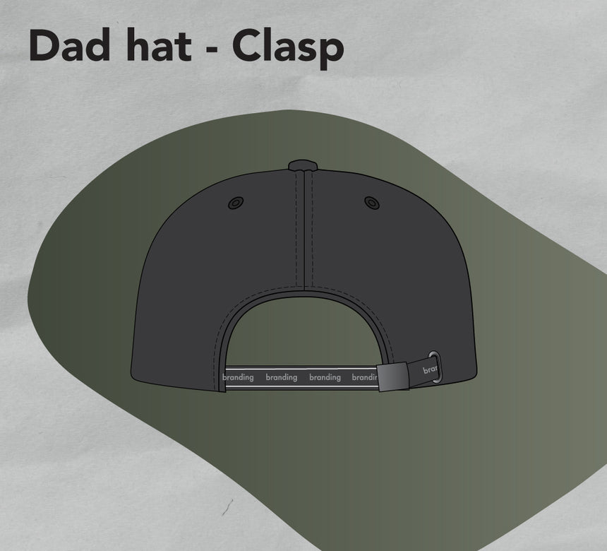 6 Panel Dad Hat template