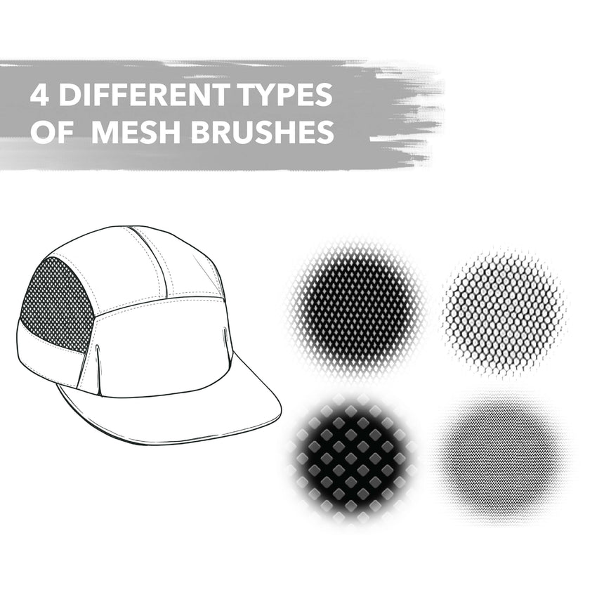Mano + Machine Textile Brushes For Procreate